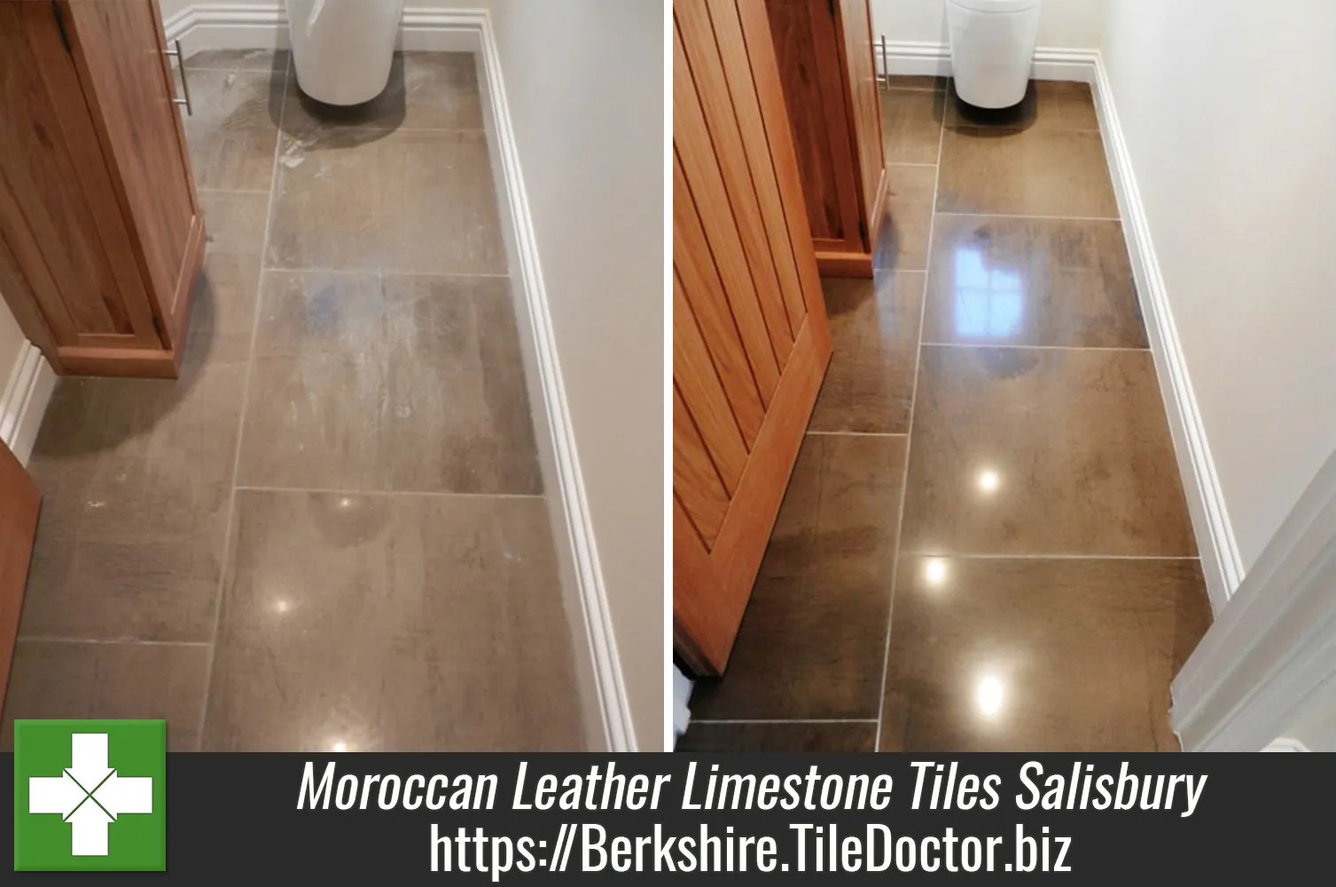 Restoring Moroccan Leather Limestone Tiles in Salisbury