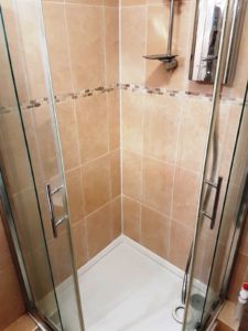 Ceramic Tiled Shower Cubicle After Cleaning Uxbridge