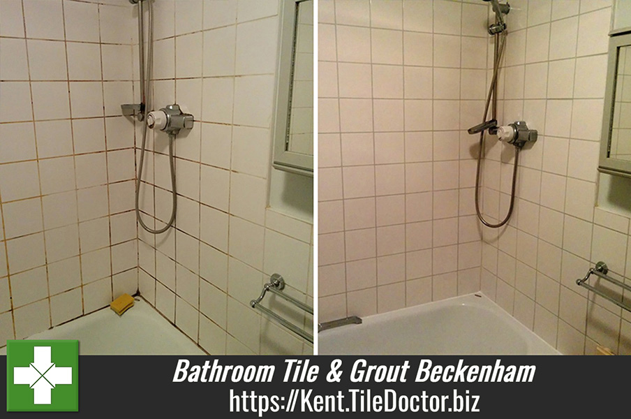 Deep Cleaning Bathroom Tile Grout in Beckenham