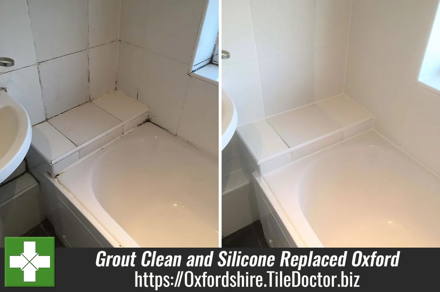Grout Clean and Silicone Replaced Oxford