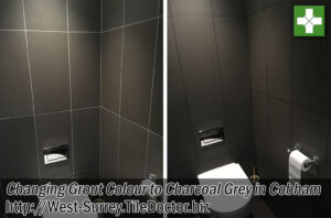 Porcelain Tile Grout Colour Before After Colouring Cobham