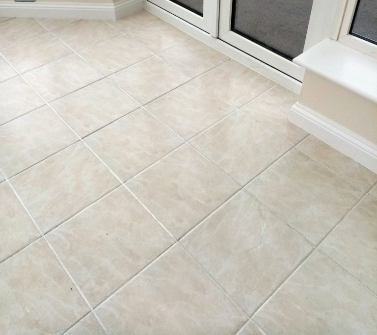 Ceramic Tiled Floor Grout After Cleaning Stroud Kitchen