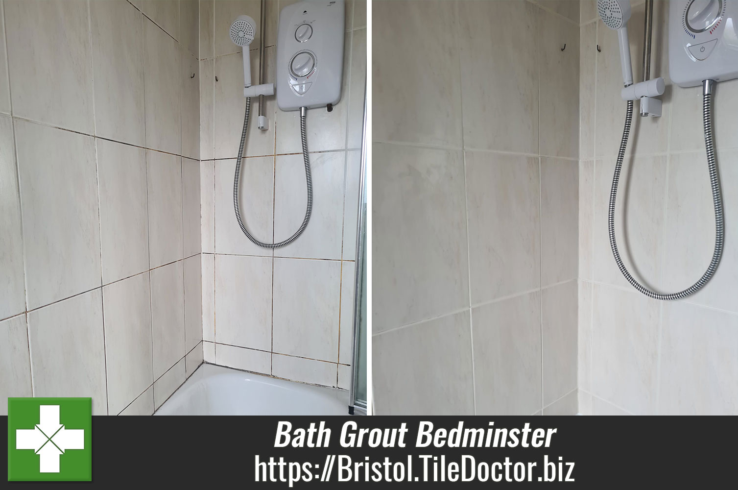 Rental Property Bathroom Tile Grout Refresh Bedminster