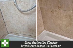 Shower Tile Grout Restoration Clapham London